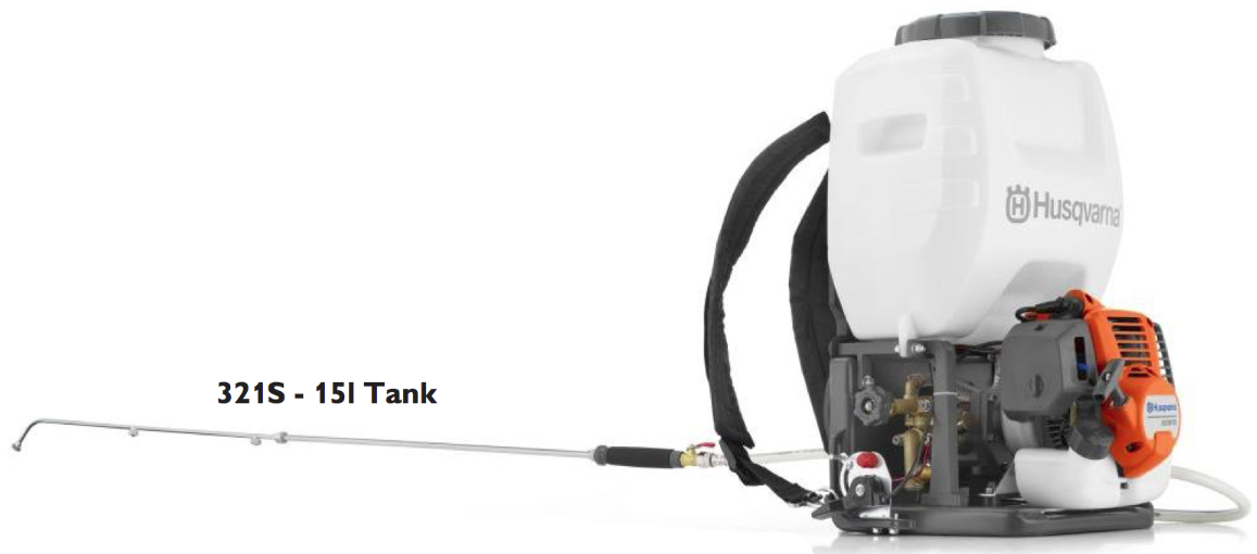 Husqvarna Knapsack Sprayer 15L Tank, 3.5Mpa, 4L/min, 9kg 321S-15